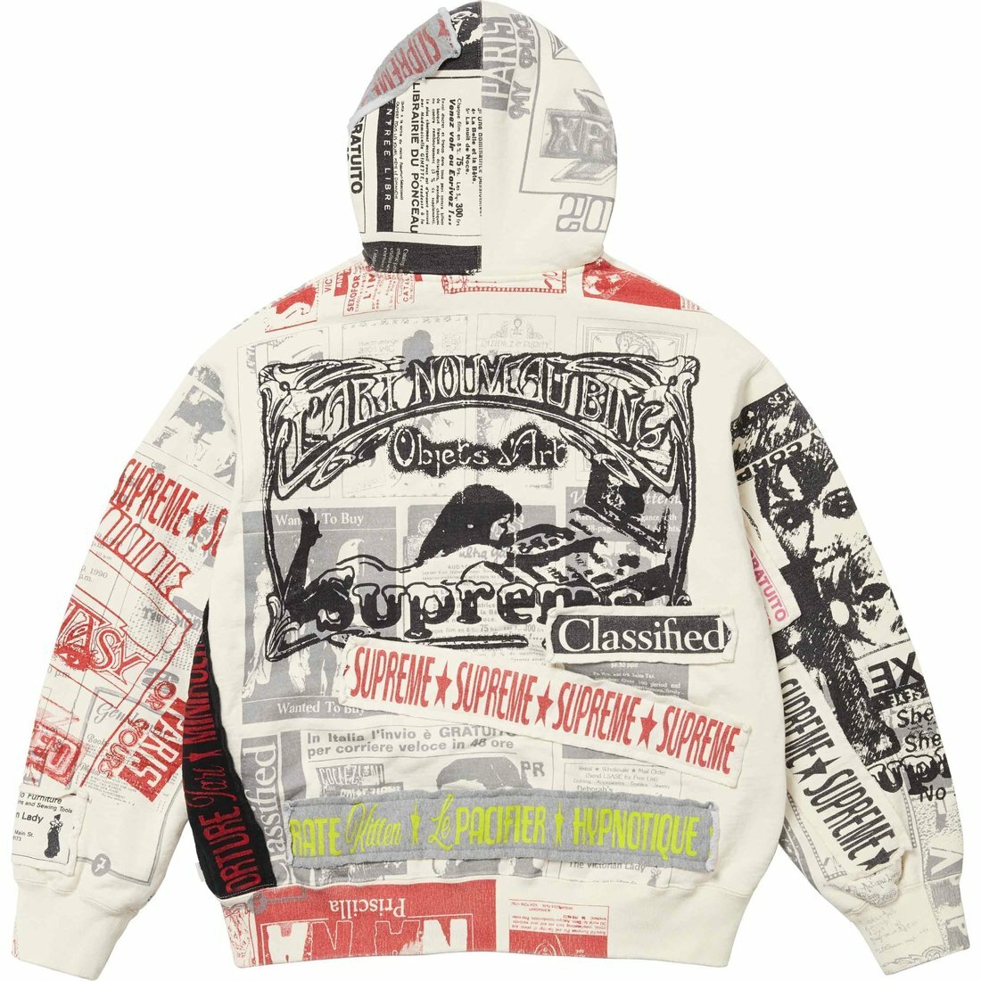 【代購】Supreme Collage Zip Up Hooded Sweatshirt