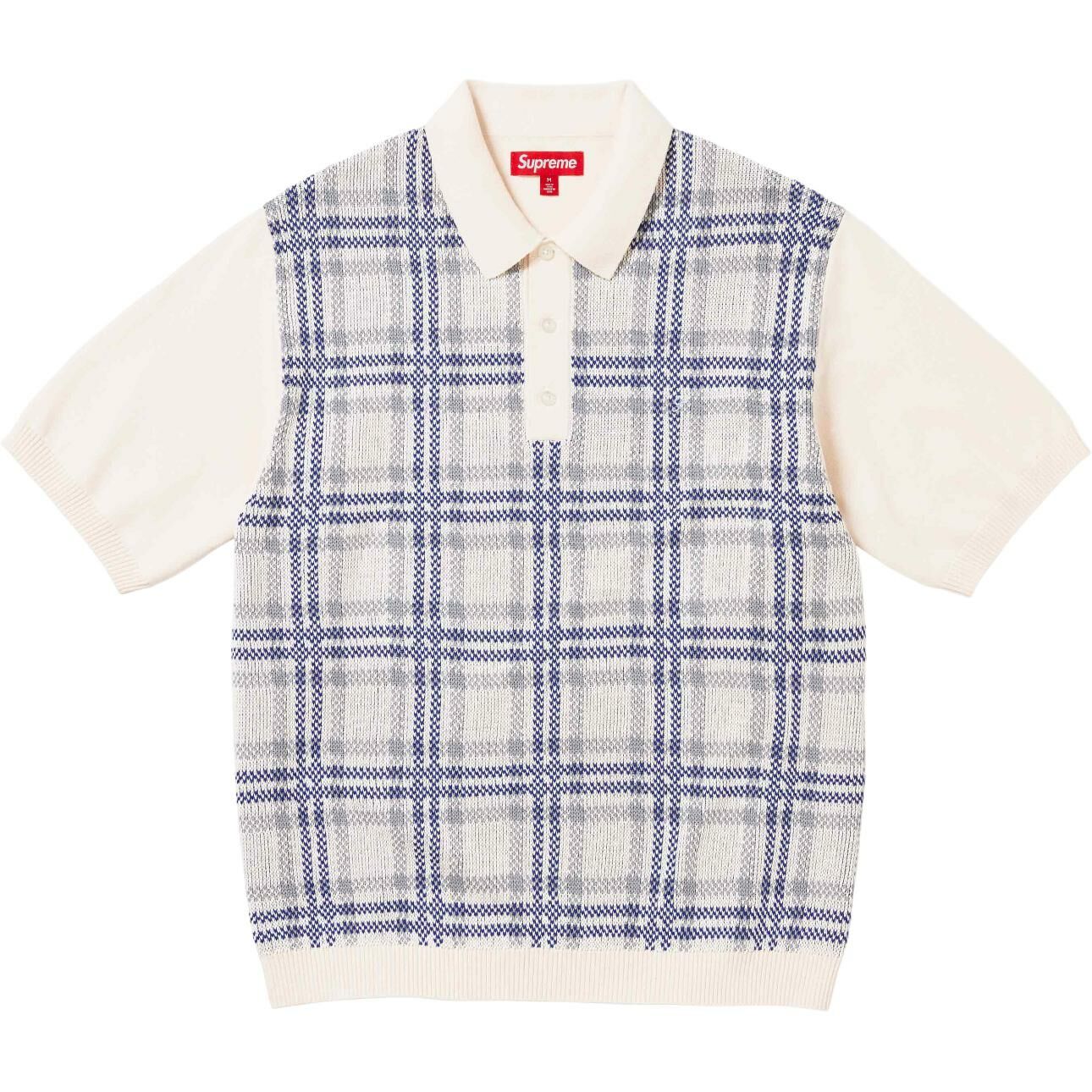 【代購】Supreme Plaid Knit S/S Polo