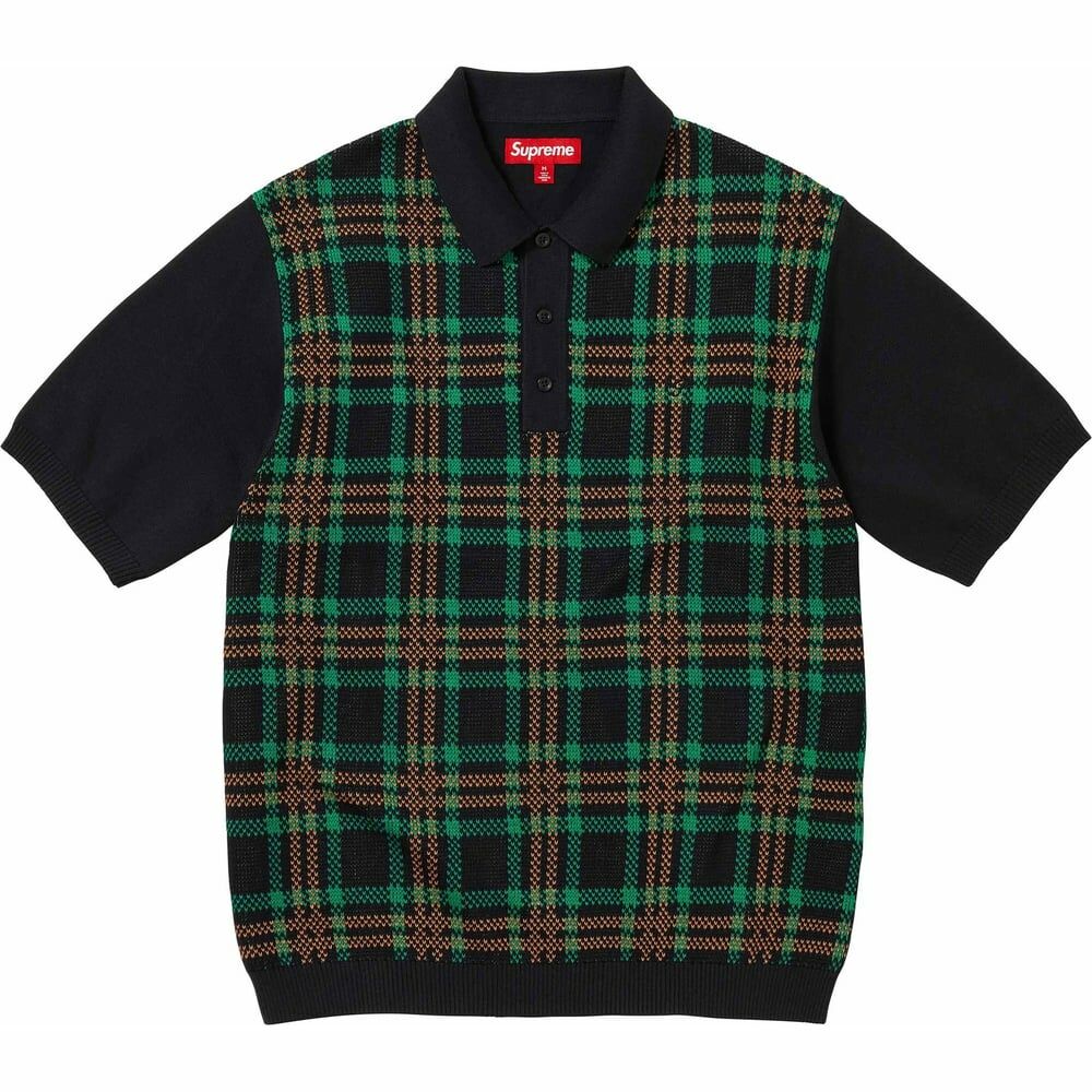 【代購】Supreme Plaid Knit S/S Polo
