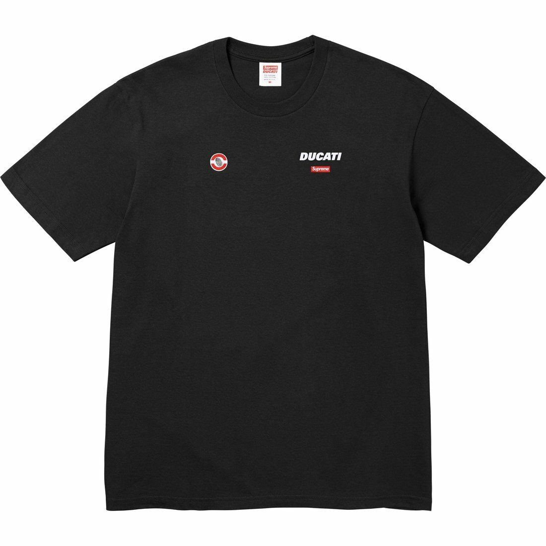 【代購】Supreme X DUCATI SS24 WEEK16 LOGO TEE - Unisex Regular Fit Short Sleeve T-shirt With Back Logo Print