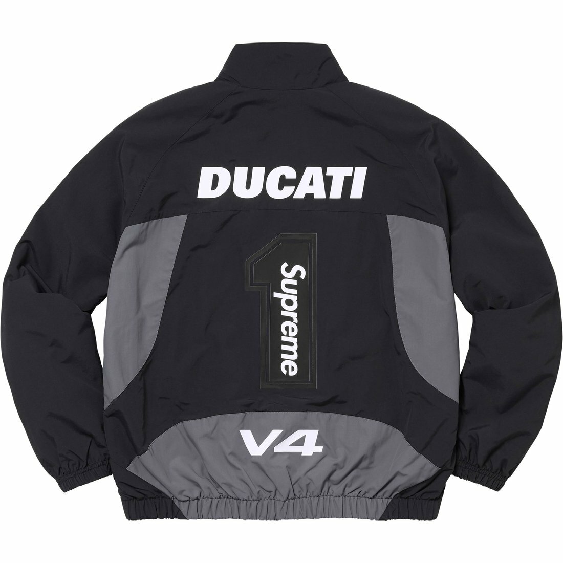 【代購】Supreme X DUCATI SS24 WEEK16 Track Jacket - Unisex Elastic Hem Zip-up Jacket With Logo Design