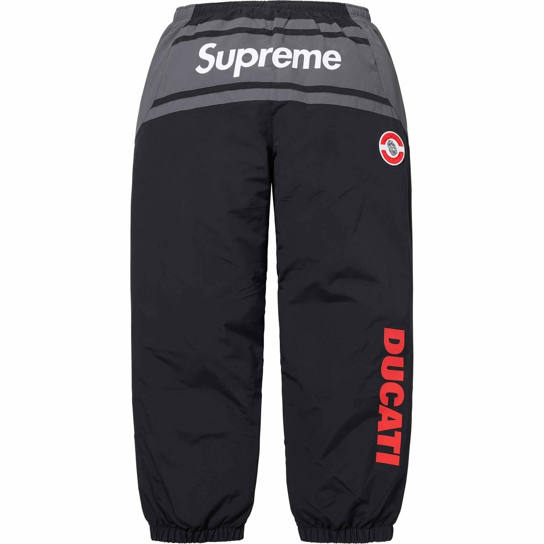 【代購】Supreme X DUCATI SS24 WEEK16 Track Pant - Unisex Sport Pants With Logo Print And Color Block Design