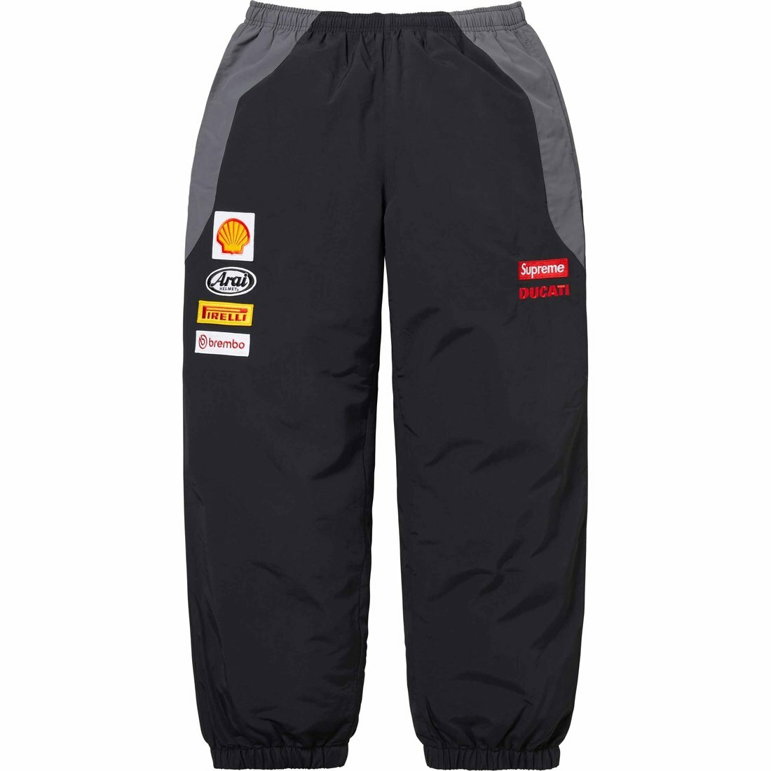 【代購】Supreme X DUCATI SS24 WEEK16 Track Pant - Unisex Sport Pants With Logo Print And Color Block Design