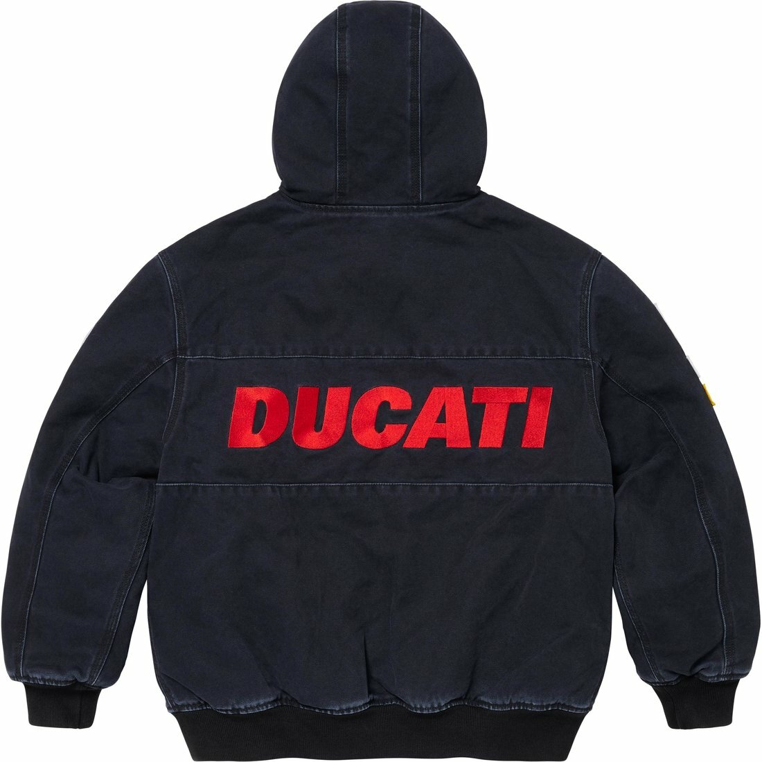 【代購】Supreme X DUCATI SS24 WEEK16 Hooded Racing Jacket Unisex Double Pocket Zipper Hooded Racing Long Sleeve Jacket