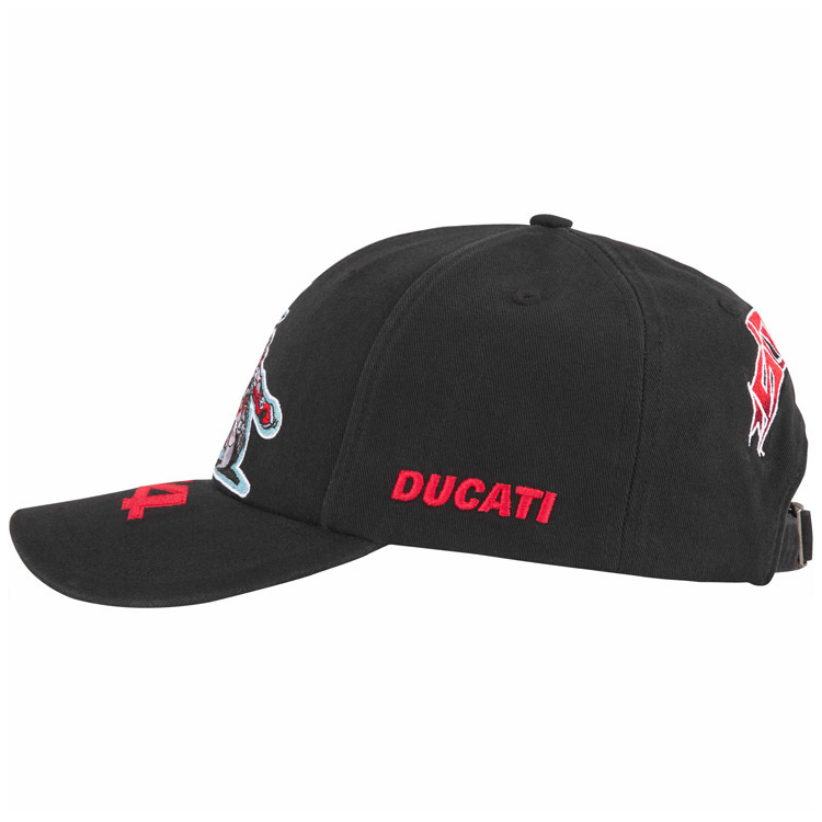 【代購】Supreme SS24 WEEK 16 Supreme®/DUCATI® 6-PANEL HAT Cotton Peaked Cap Unisex Couple Style Black