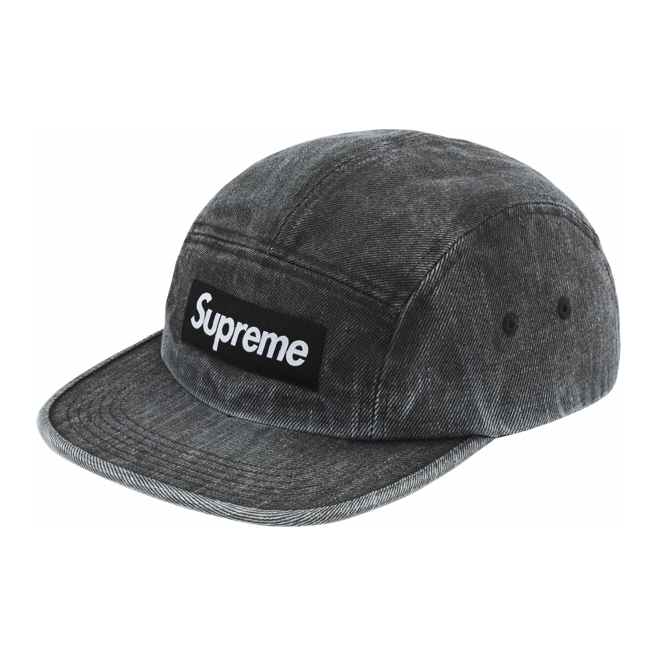 【代購】Supreme Cotton Baseball Caps Unisex Black