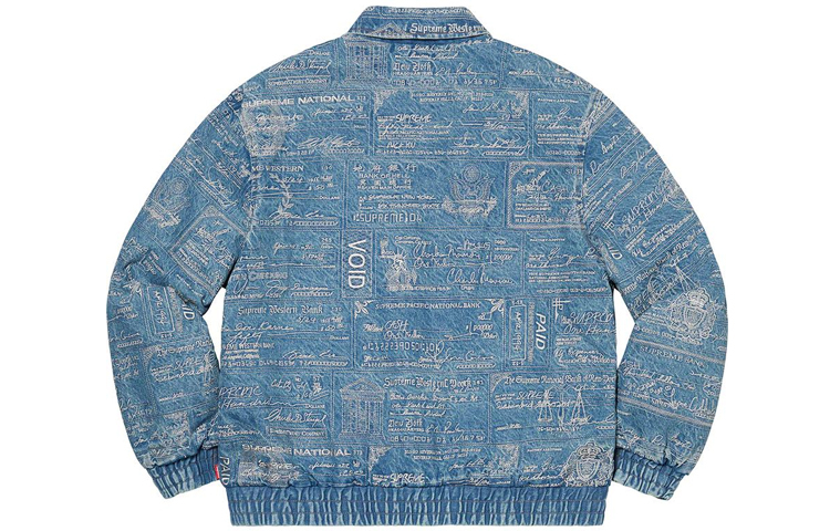 【代購】Supreme Checks Embroidered Denim Jacket