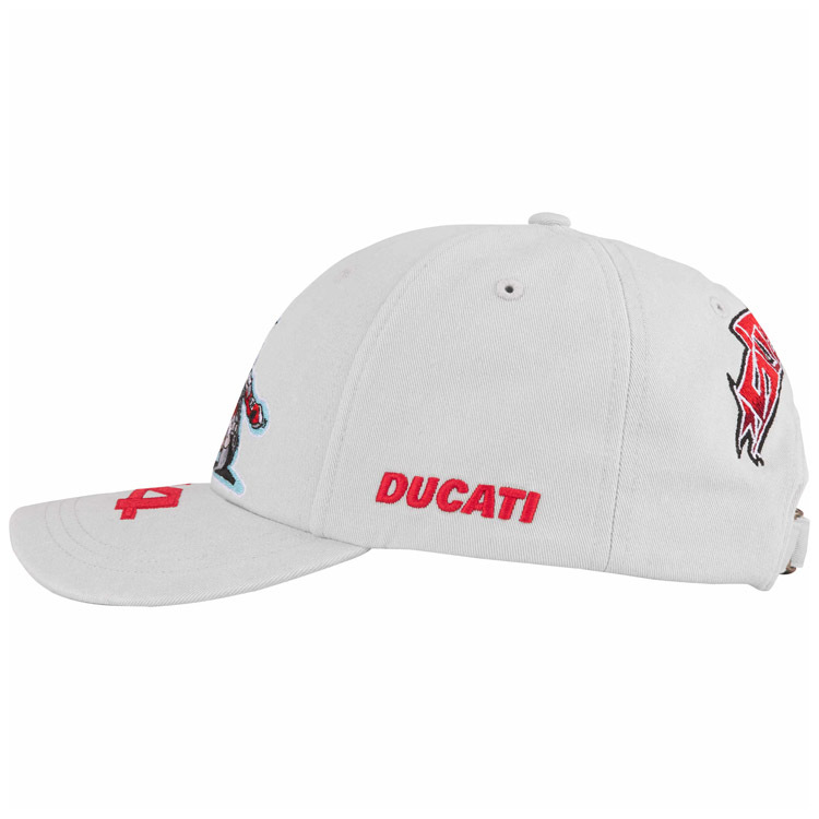 【代購】Supreme SS24 WEEK 16 Supreme®/DUCATI® 6-PANEL HAT Cotton Peaked Cap Unisex Couple Style Gray