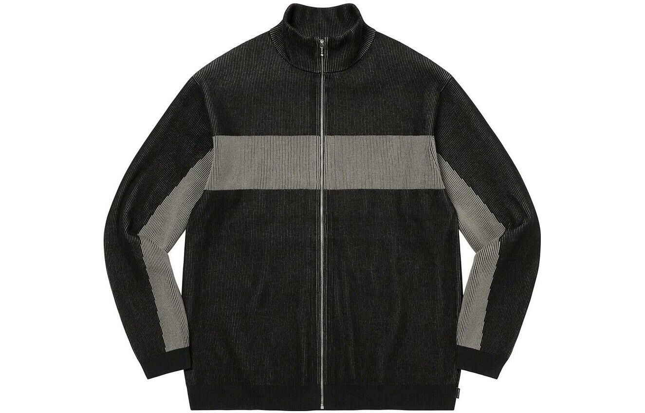 【代購】Supreme 2-Tone Ribbed Zip Up Sweater
