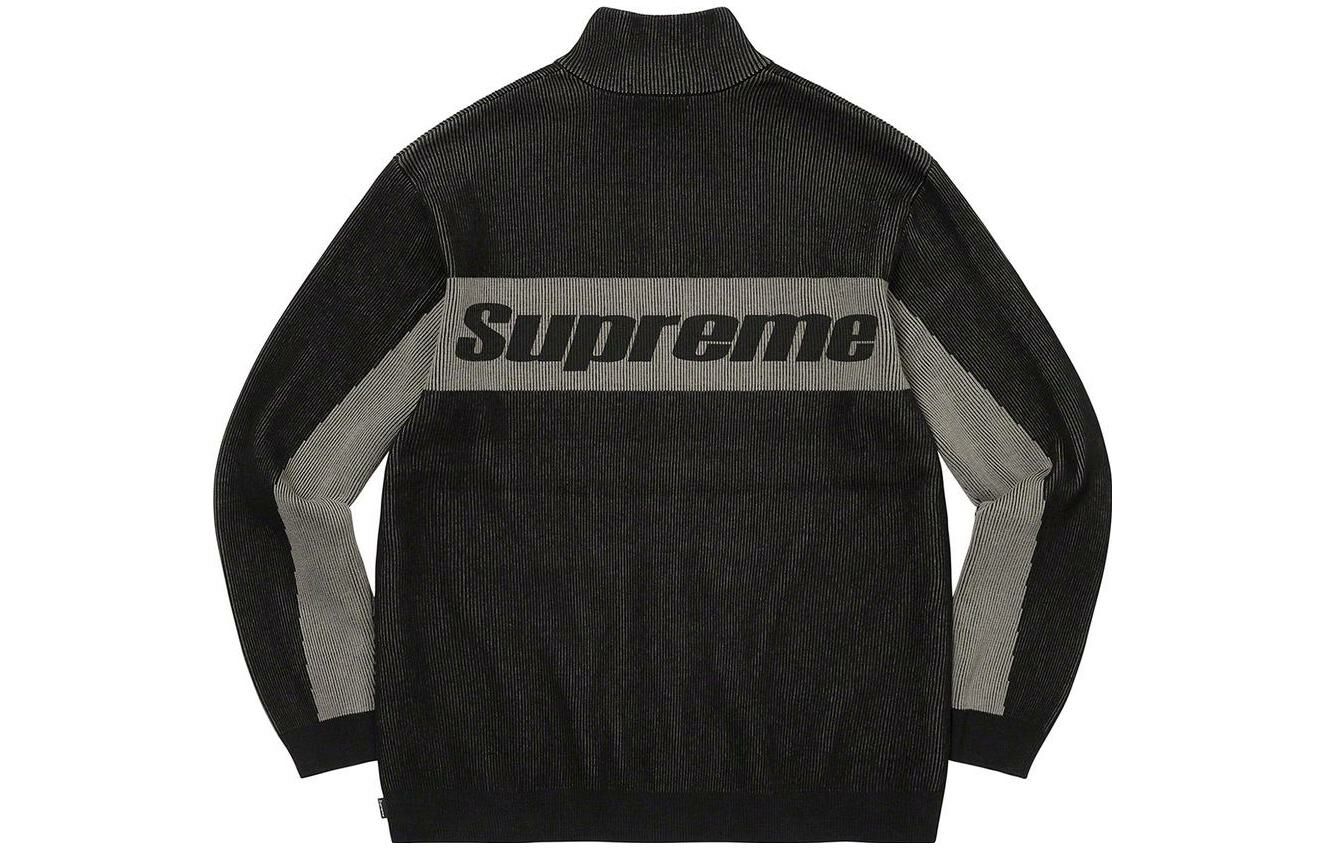 【代購】Supreme 2-Tone Ribbed Zip Up Sweater