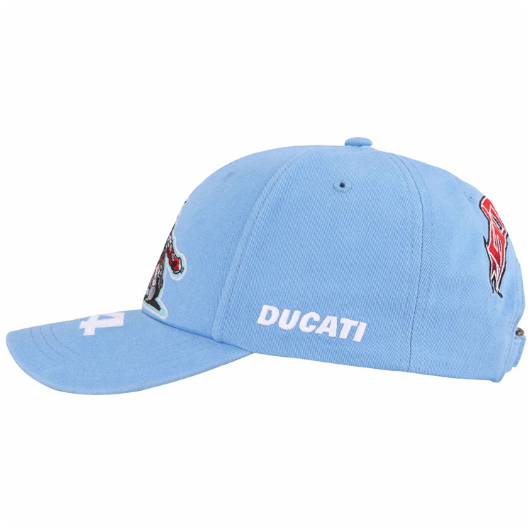 【代購】Supreme SS24 WEEK 16 Supreme®/DUCATI® 6-PANEL HAT Cotton Peaked Cap Unisex Couple Style Blue