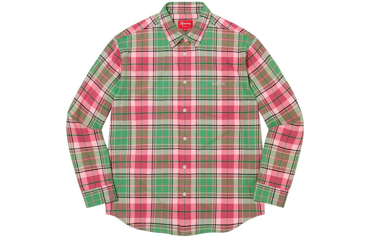 【代購】Supreme Plaid Flannel Shirt FW22