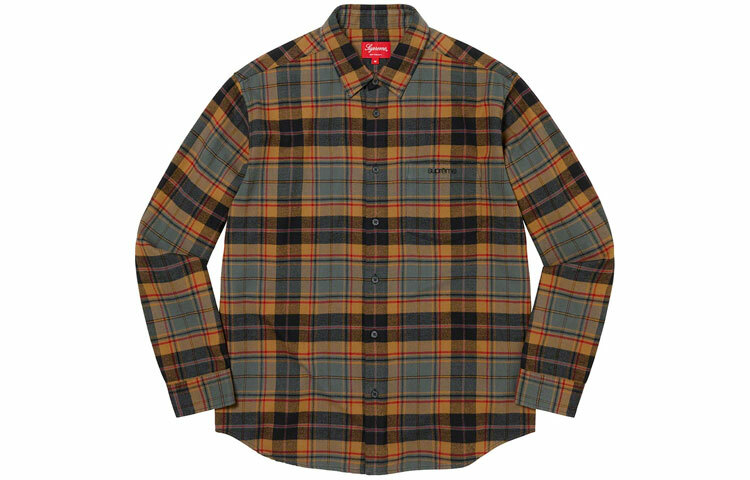 【代購】Supreme Plaid Flannel Shirt FW22