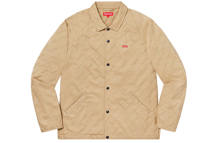 【代購】Supreme Snap Front Jacquard Logos Twill Jacket