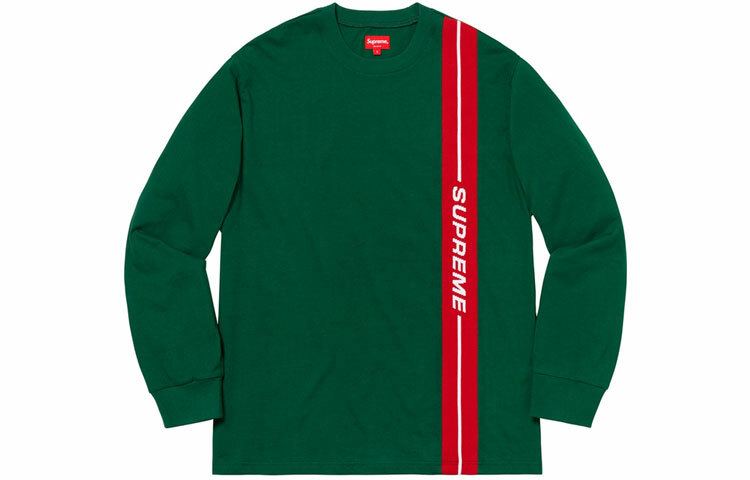 【代購】Supreme Vertical Logo Stripe L/S Top