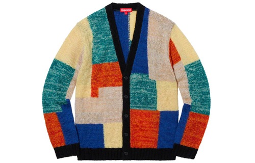 【代購】Supreme Patchwork Mohair Cardigan