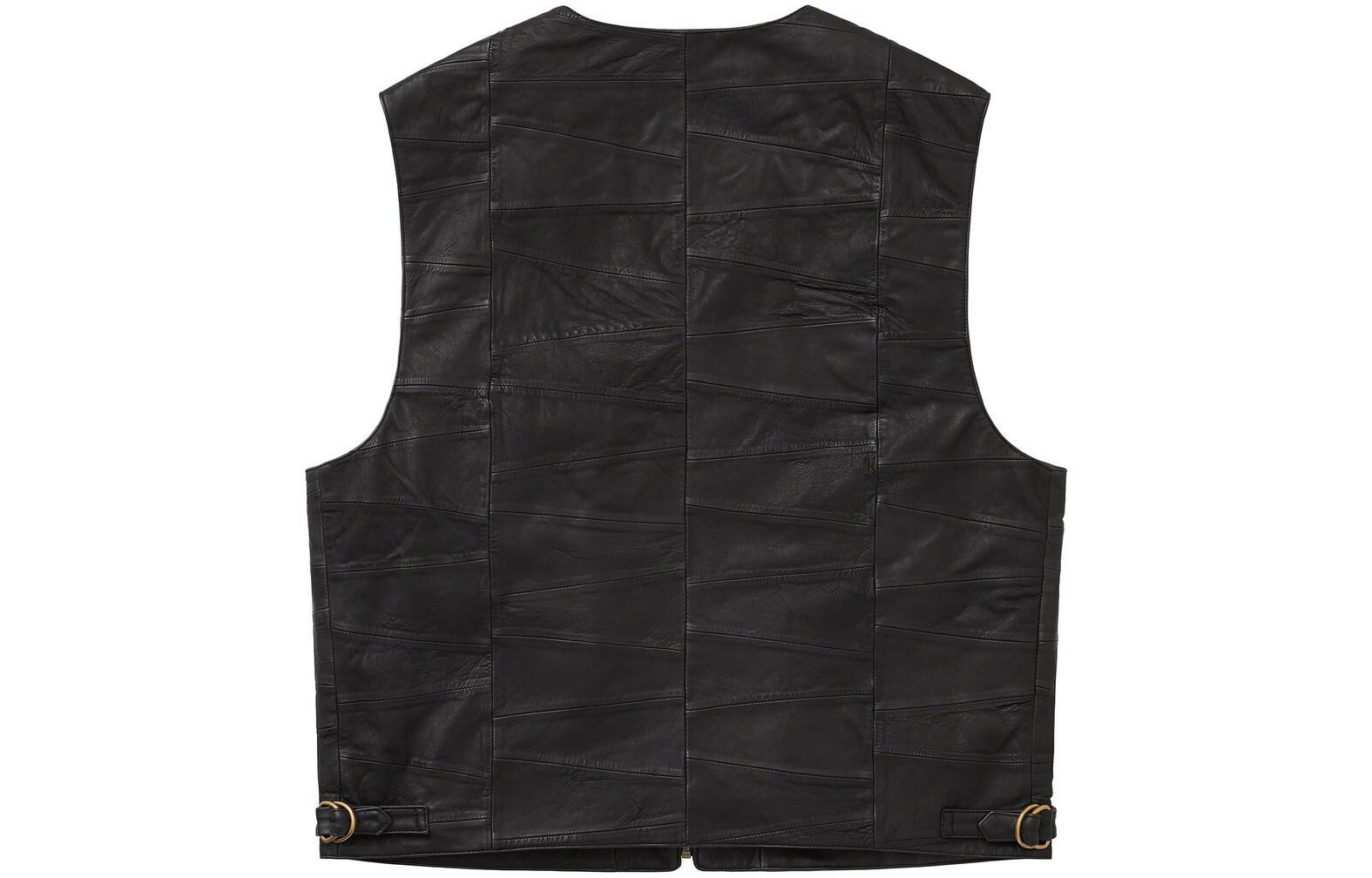 【代購】Supreme Patchwork Leather Cargo Vest