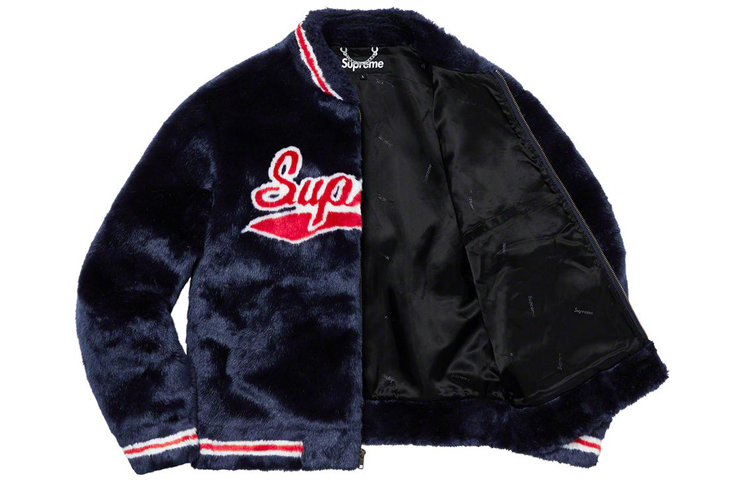 【代購】Supreme Faux Fur Varsity Jacket