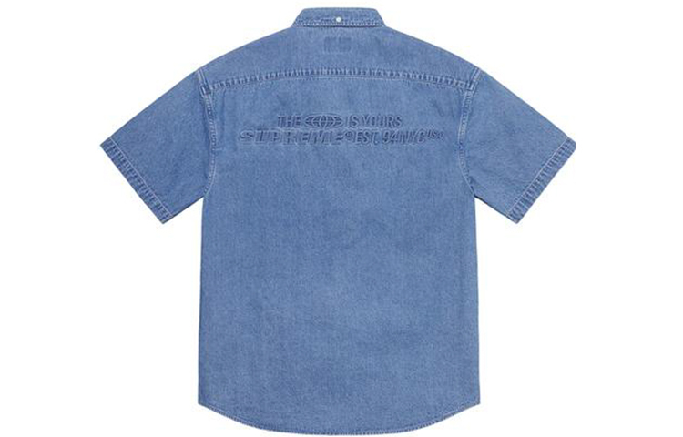 【代購】Supreme Embossed Denim S/S Shirt
