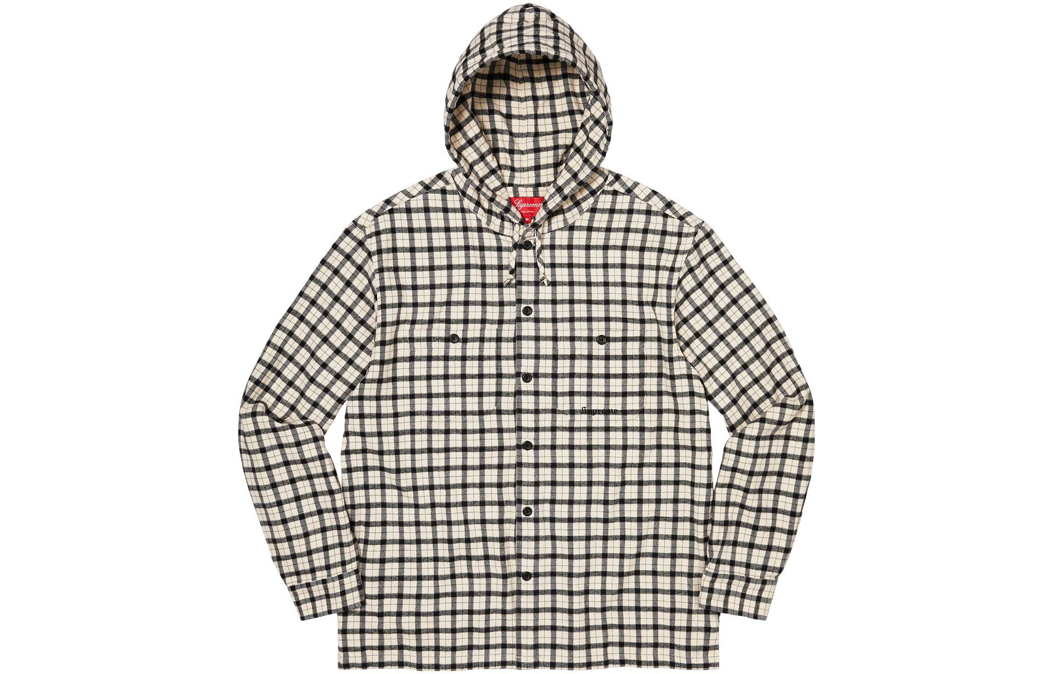 【代購】Supreme Mini Plaid Hooded Shirt
