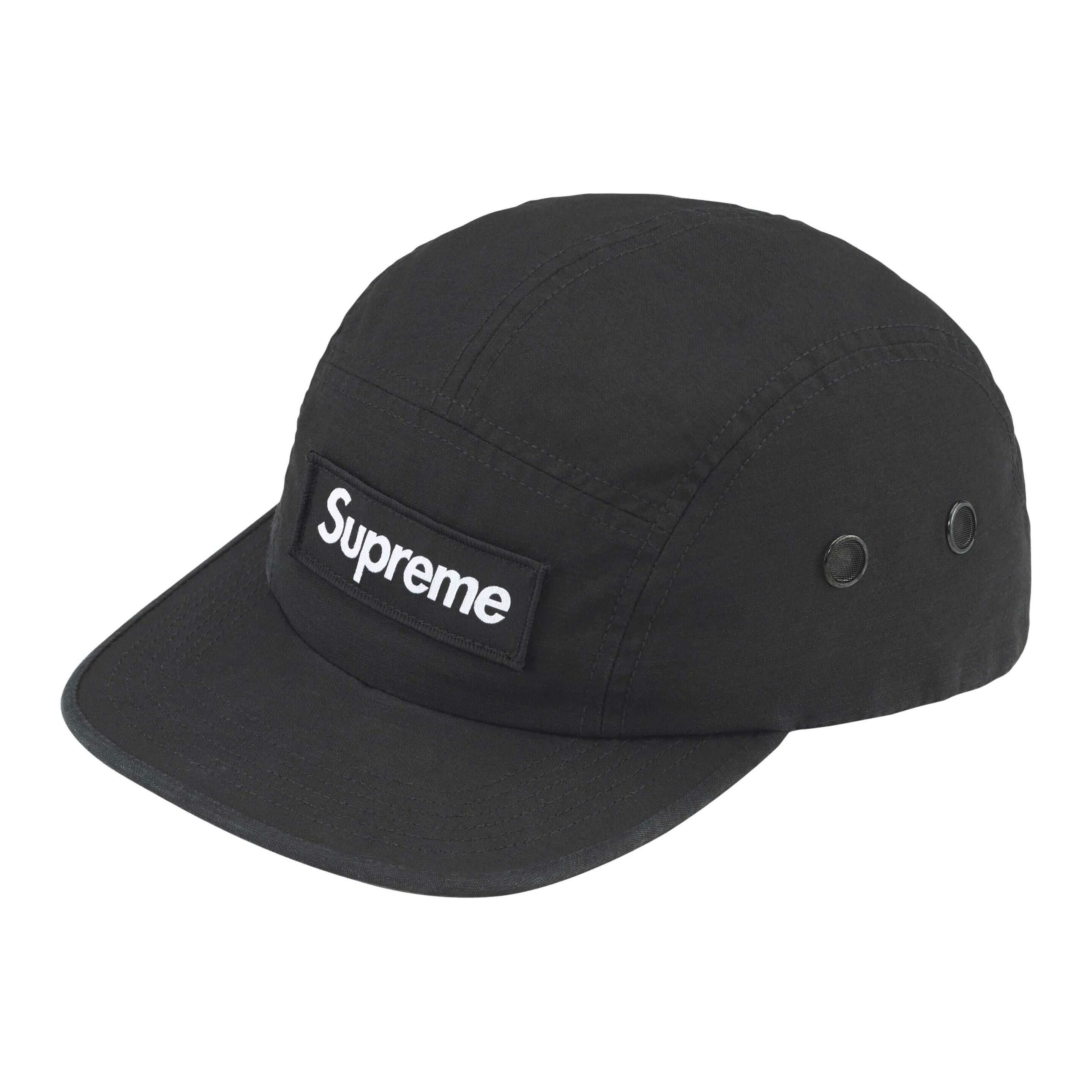 【代購】Supreme Cotton Baseball Caps Unisex Black