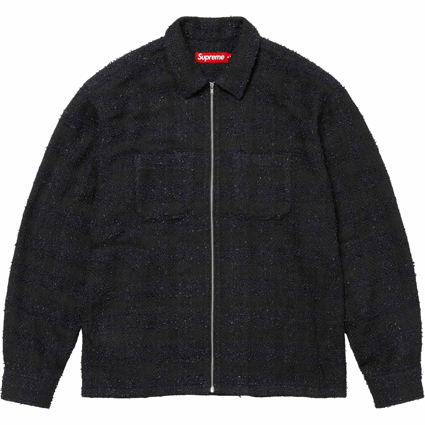 【代購】Supreme Boucle Zip Up Shirt