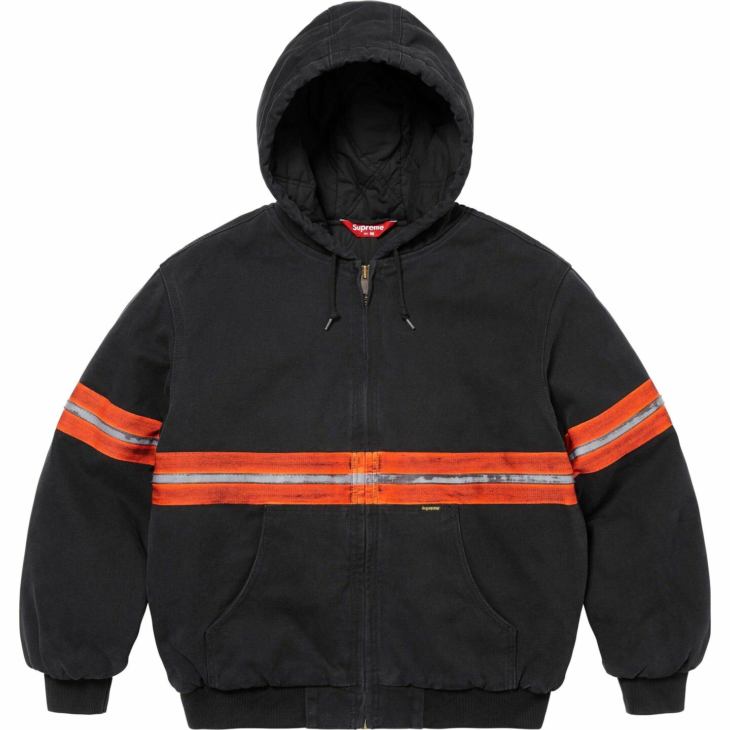 【代購】Supreme Reflective Stripe Hooded Work Jacket