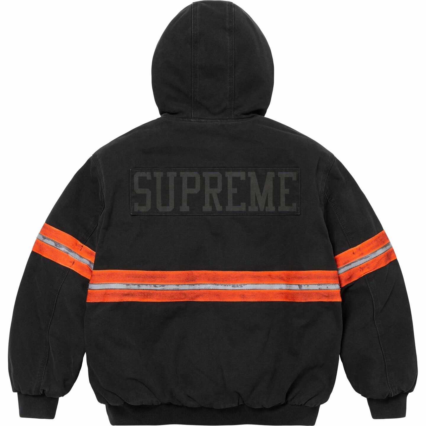 【代購】Supreme Reflective Stripe Hooded Work Jacket