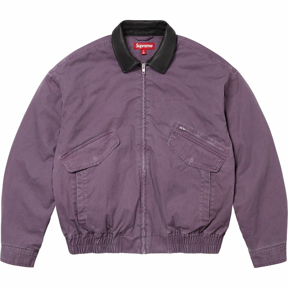 【代購】Supreme Leather Collar Utility Jacket