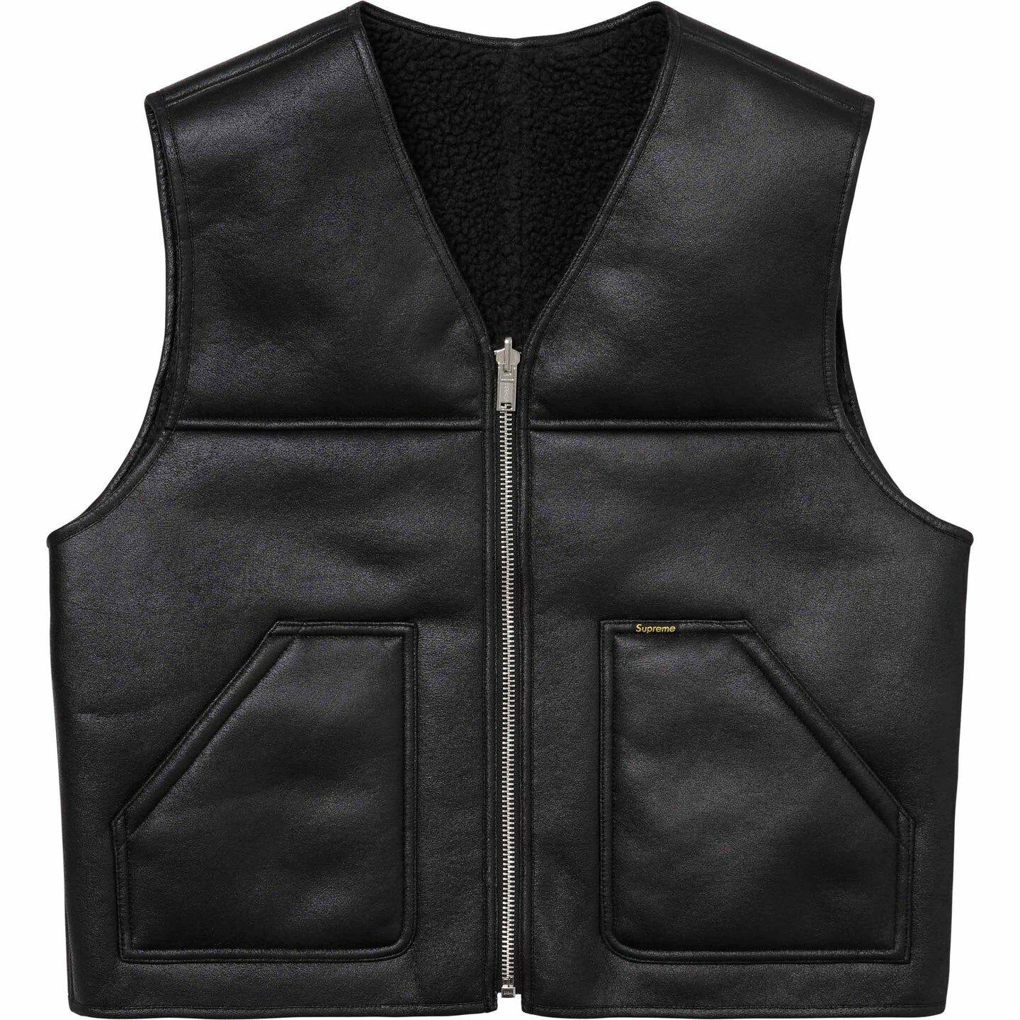 【代購】Supreme Reversible Faux Shearling Work Vest