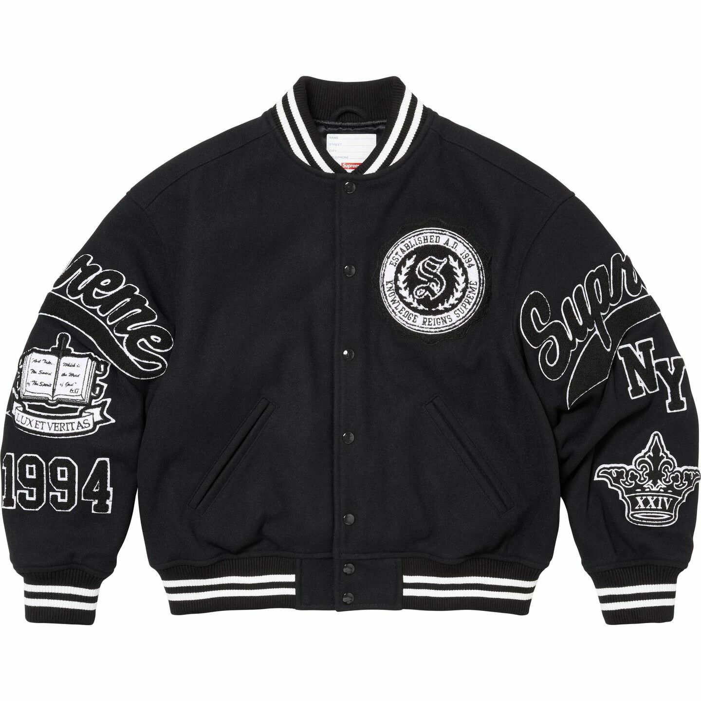 【代購】Supreme Veritas Varsity Jacket