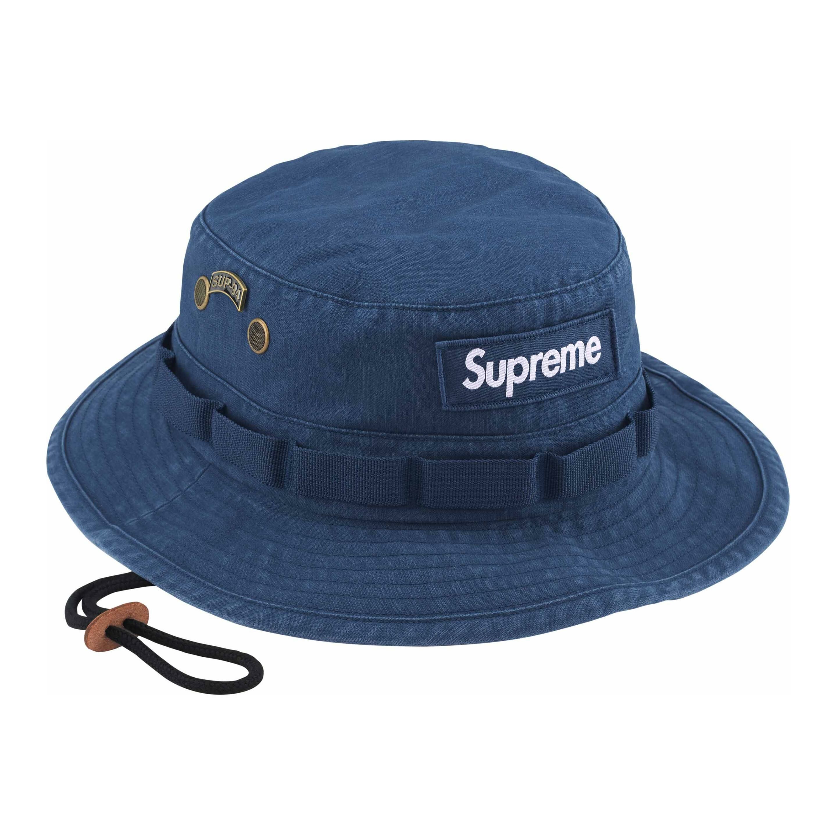 【代購】Supreme Cotton Bucket Hats Unisex Blue