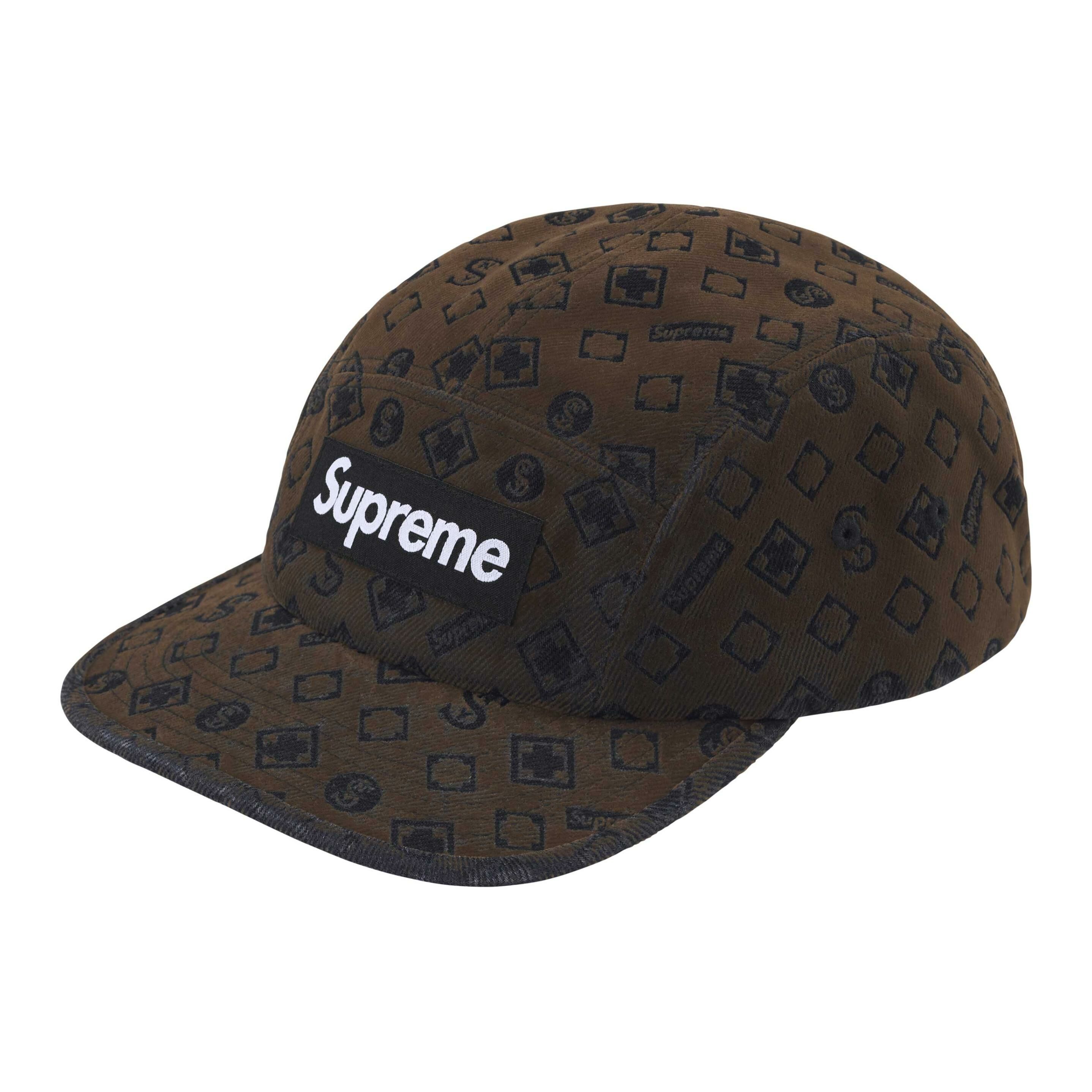 【代購】Supreme Flocked Denim Camp Cap