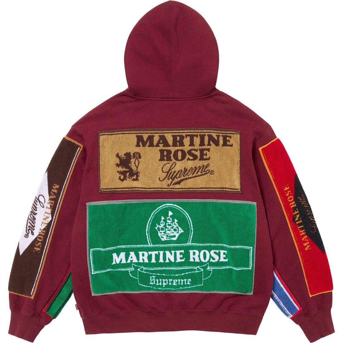 代購】Supreme Martine Rose Towel Zip Up Hooded Sweatshirt