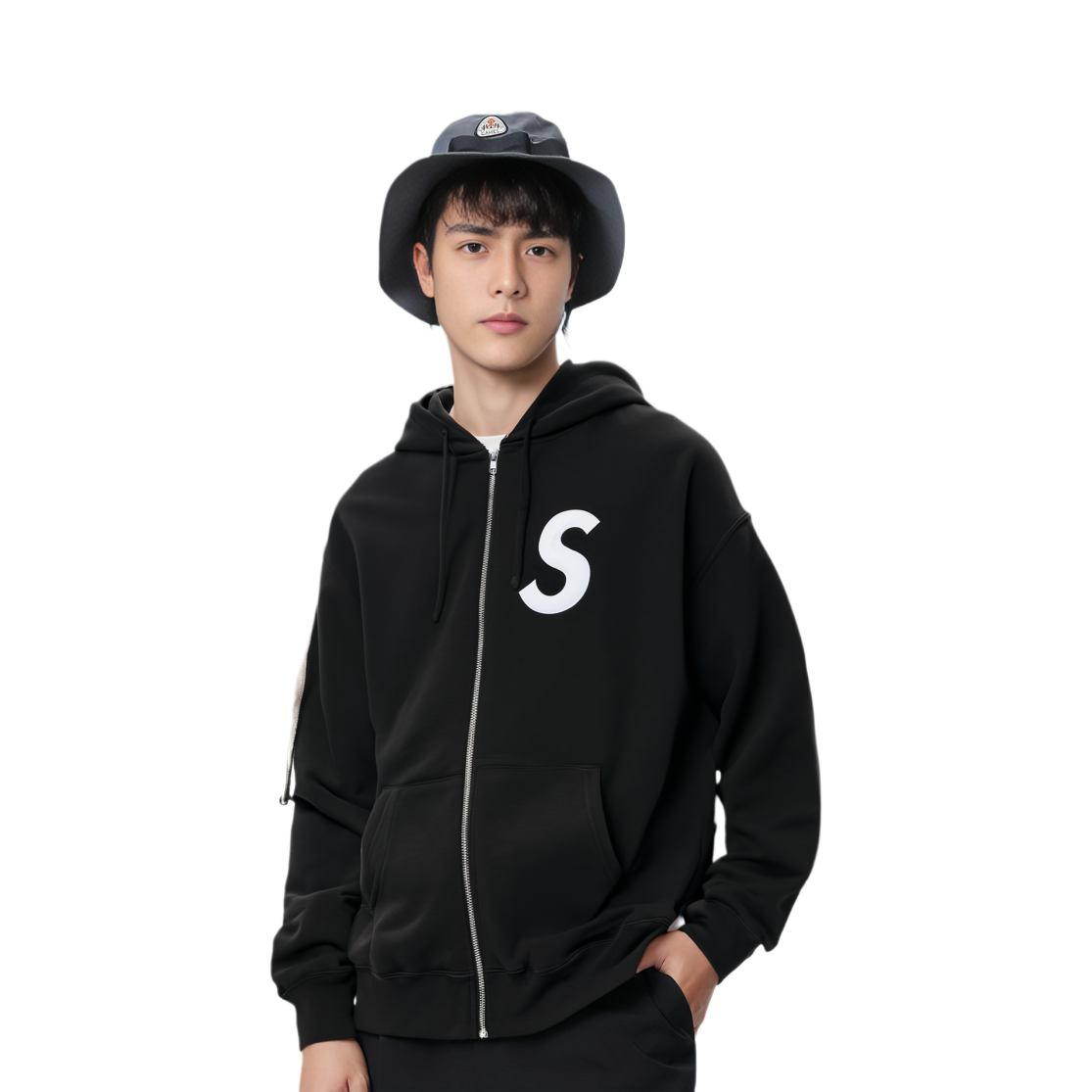 【代購】Supreme S Logo Zip Up Hooded Sweatshirt