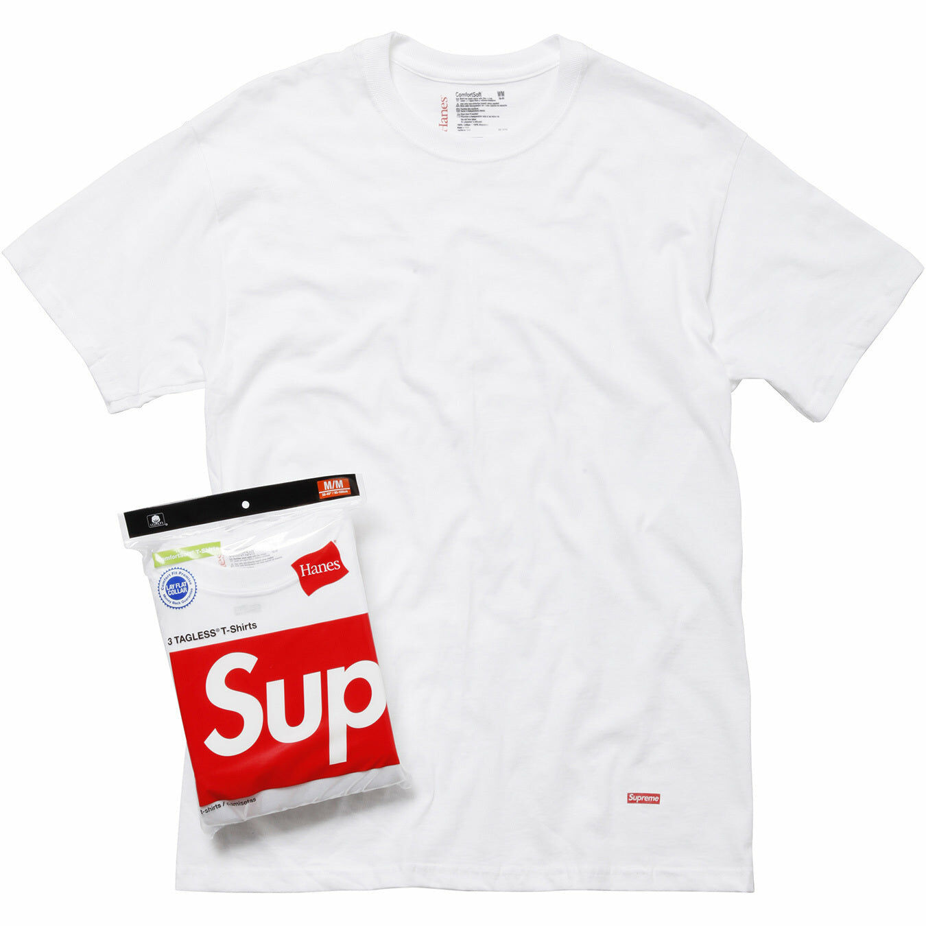 【代購】Supreme X Hanes Tagless Tees 3 Pack