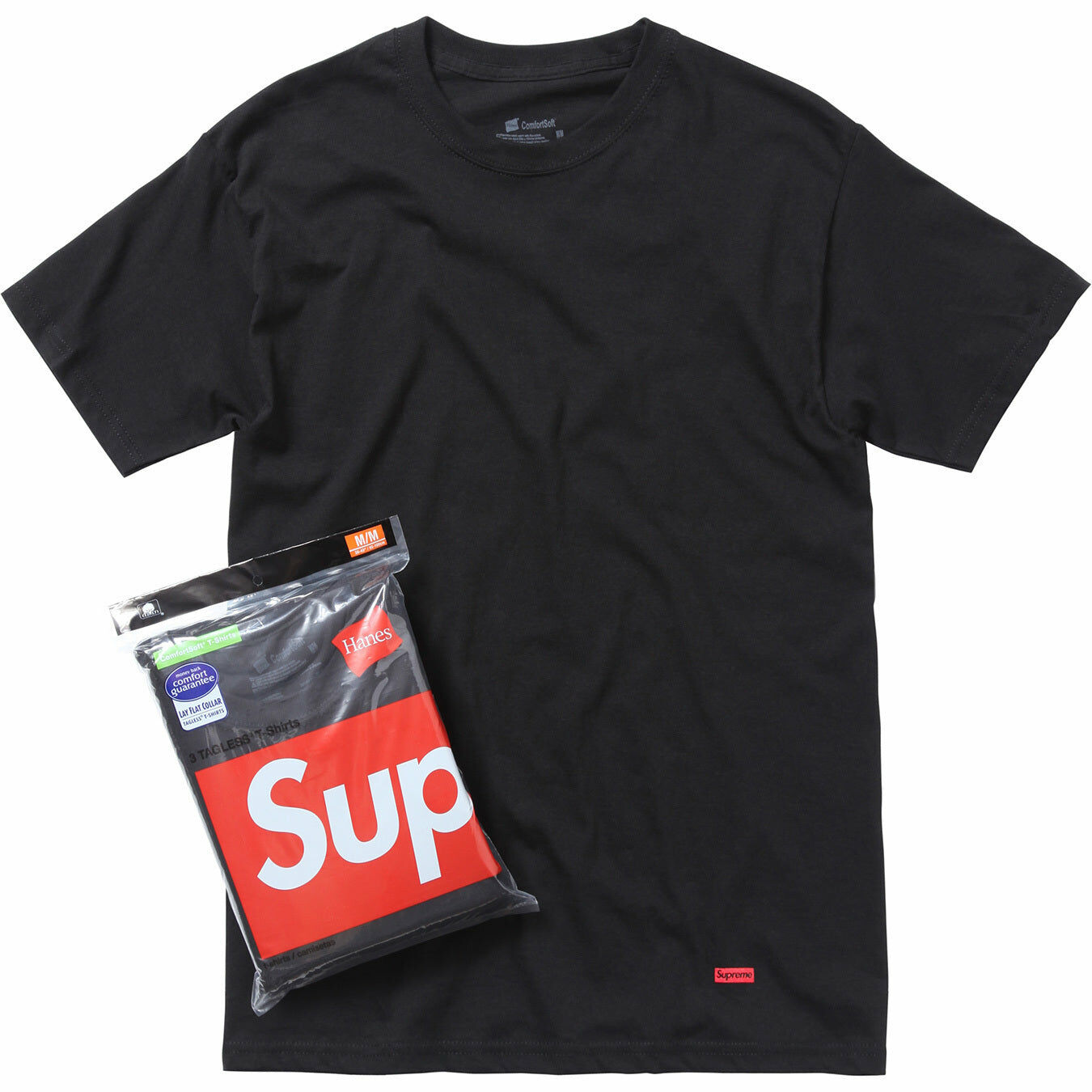【代購】Supreme X Hanes Tagless Tees 3 Pack