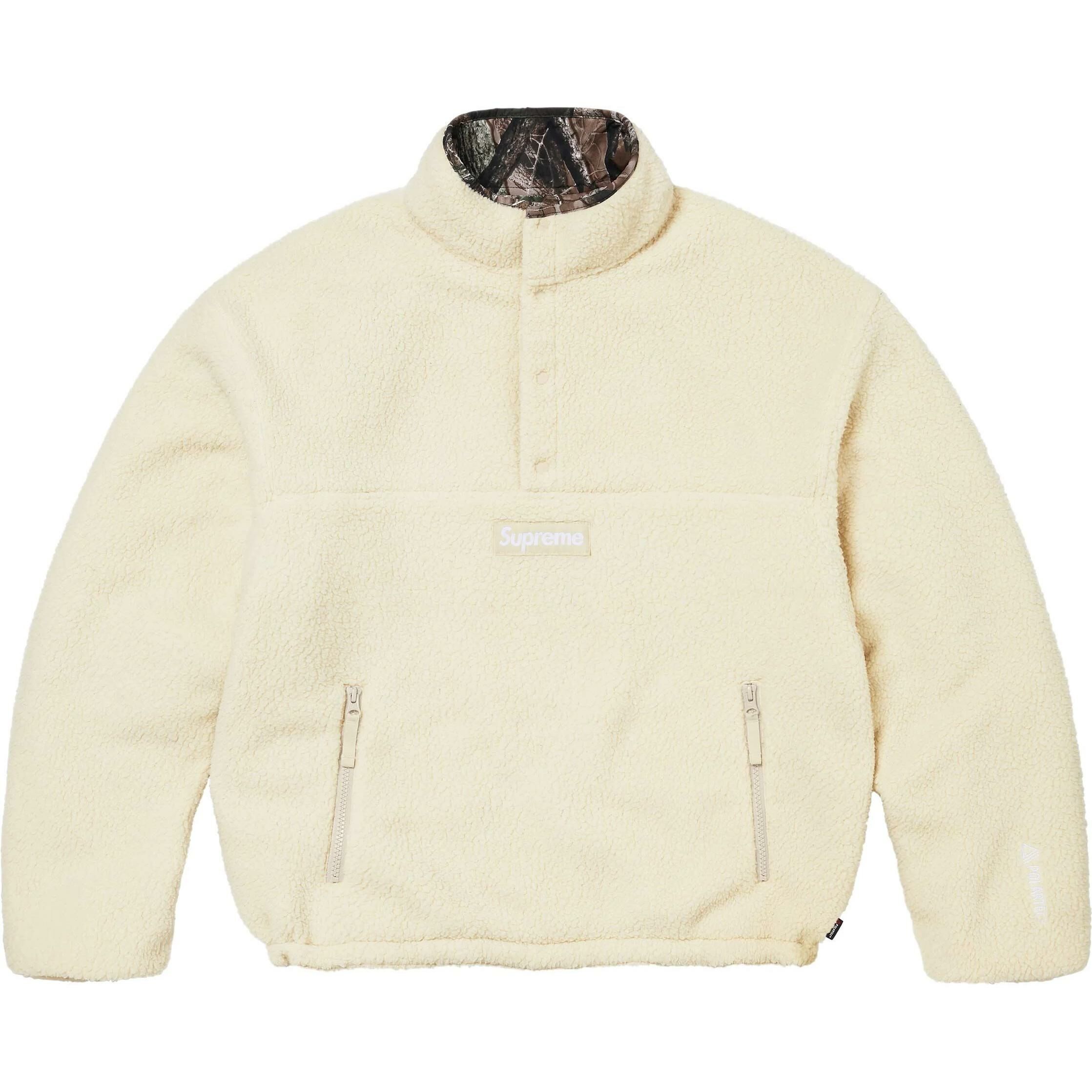 【代購】Supreme Polartec Shearling Reversible Pullover FW24