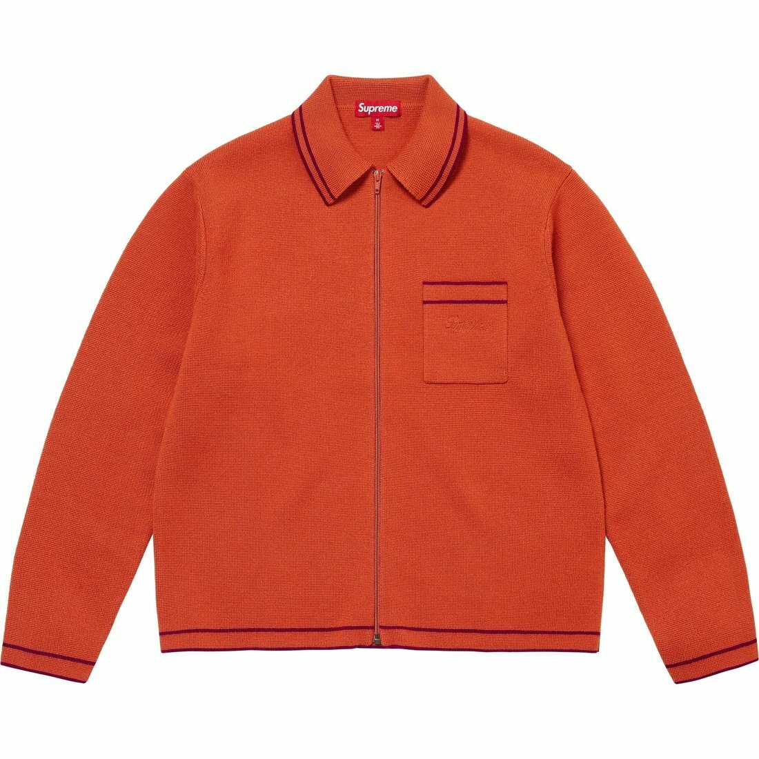【代購】Supreme Zip Up Polo Sweater