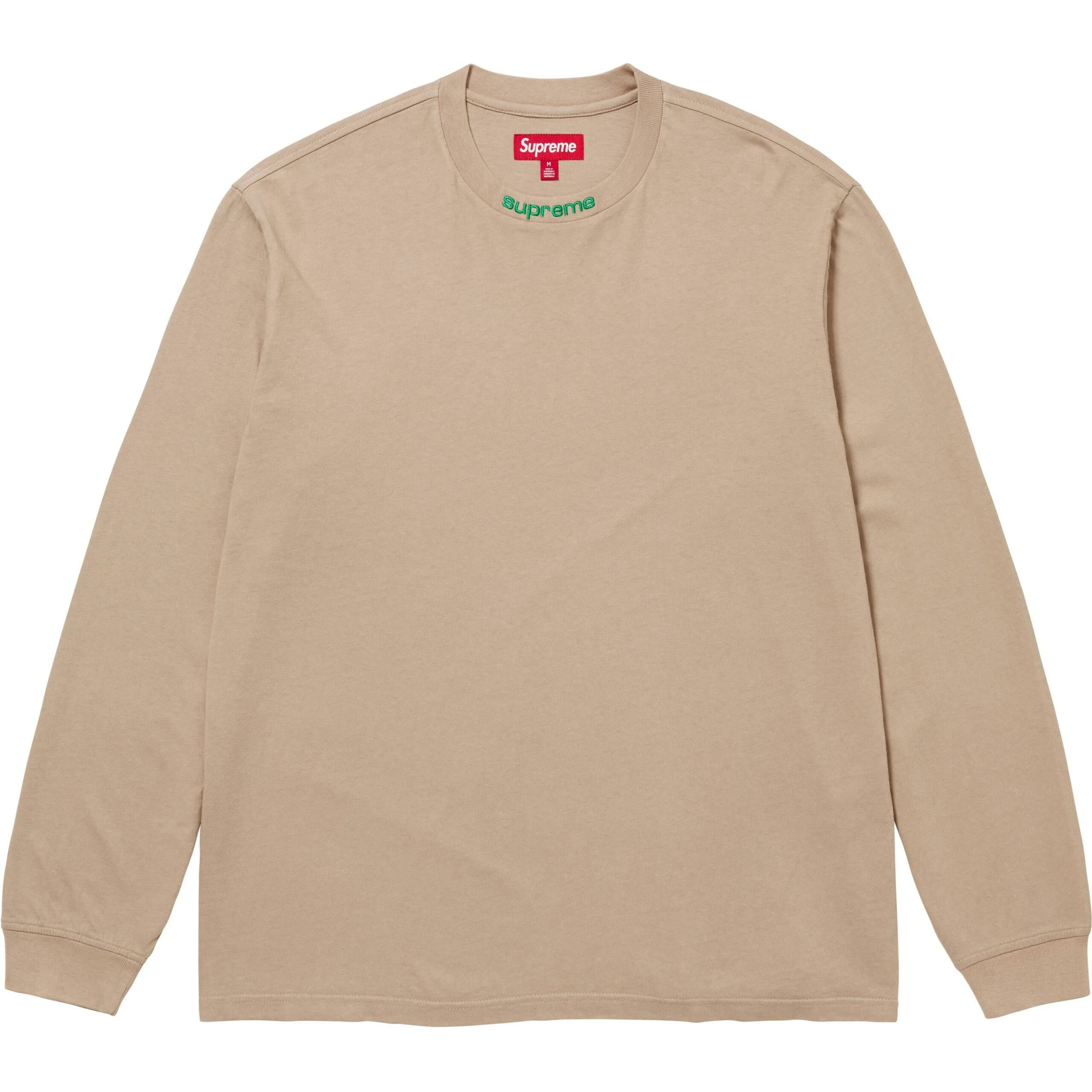 【代購】Supreme Embroidered Collar L/S Top