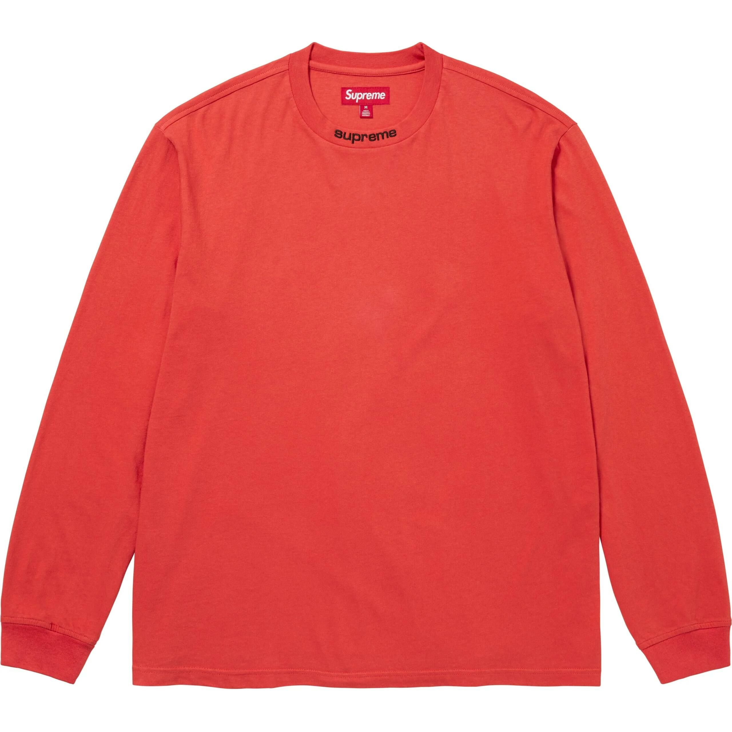 【代購】Supreme Embroidered Collar L/S Top