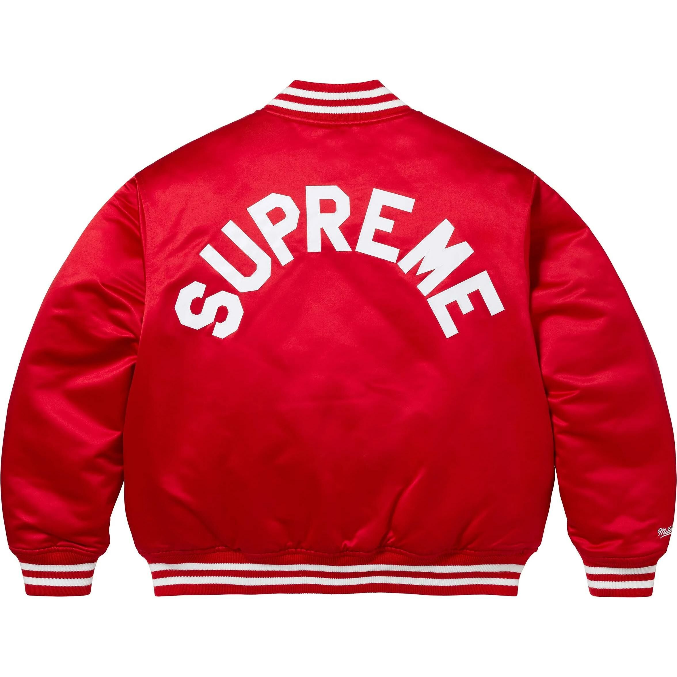【代購】Supreme Mitchell & Ness Satin Varsity Jacket FW24