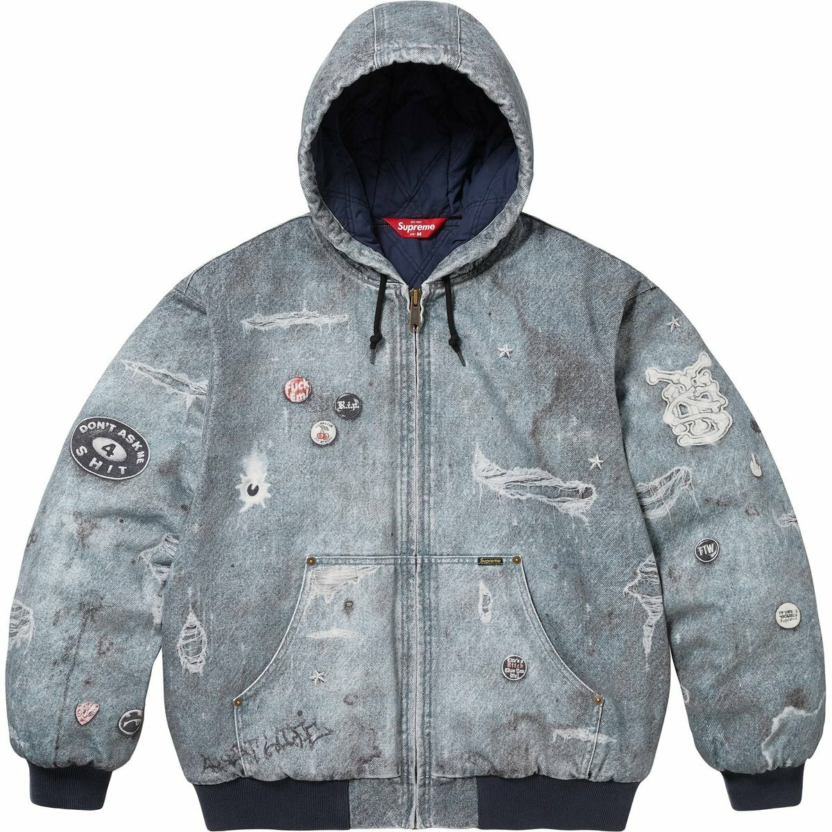 【代購】Supreme Hjr Trompe L'oeil Hooded Work Jacket