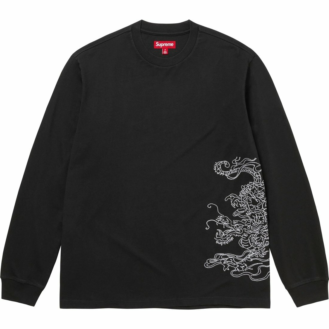 【代購】Supreme Dragon Embroidered L/S Top