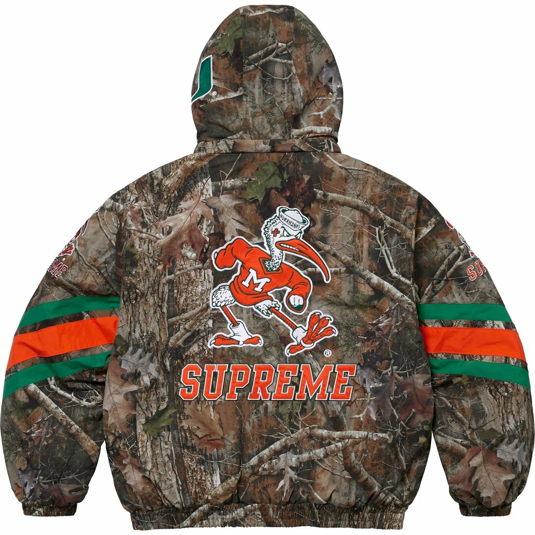 【代購】Supreme Mitchell & Ness Ncaa Hooded Stadium Jacket