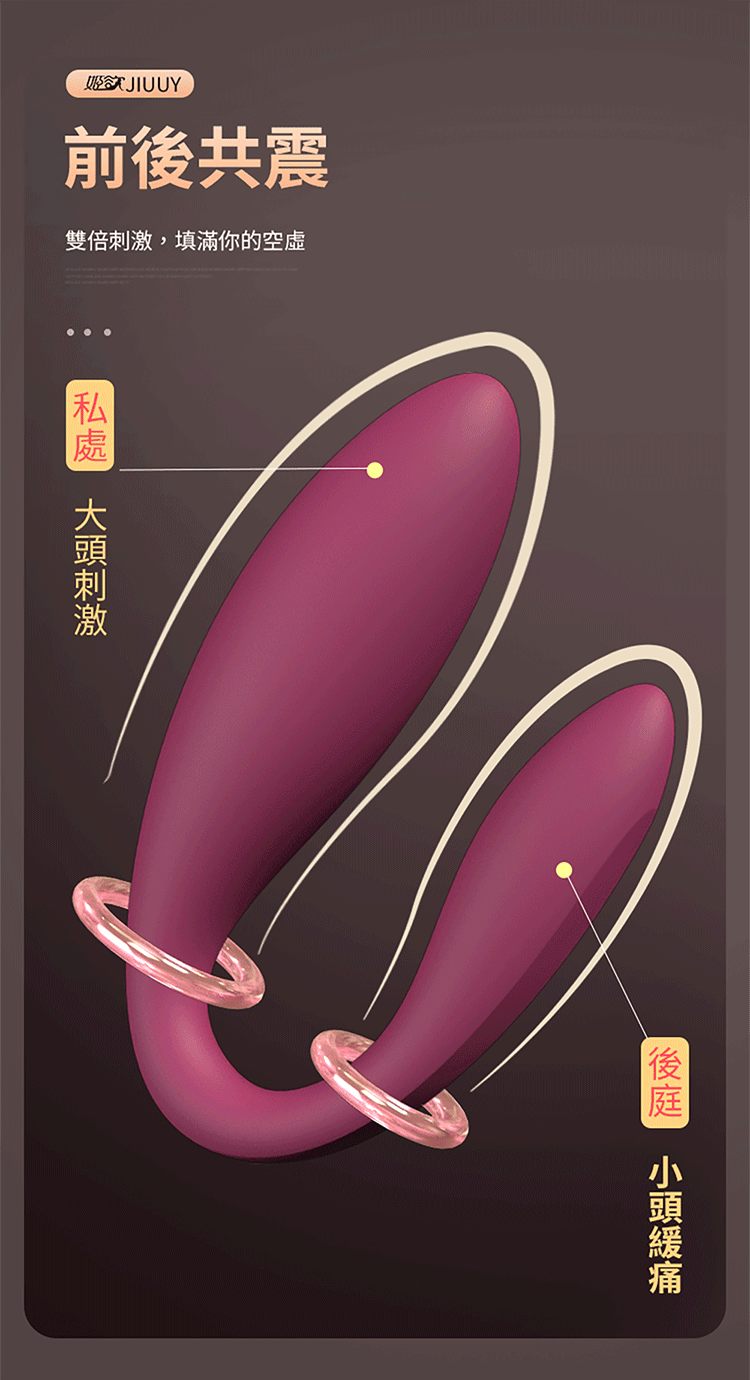 KITTY 前後共震模式示範圖,強調雙重震動填滿感,提升體驗感受。