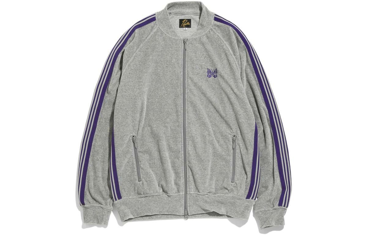 【代購】Needles Velvet Zip Up Track Jacket