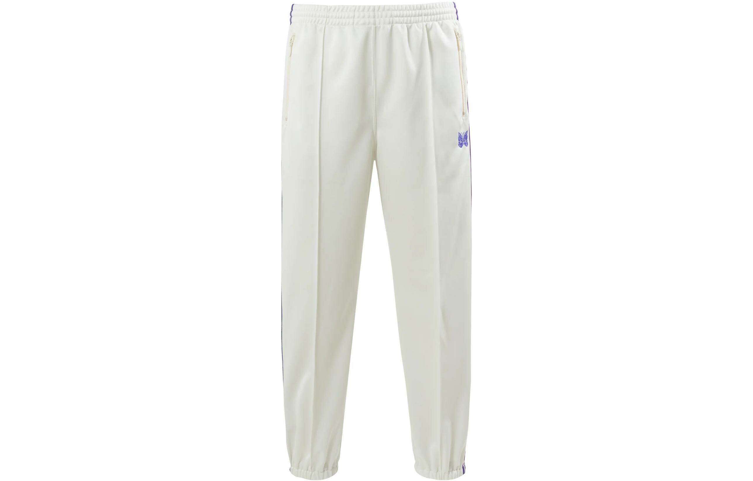 【代購】Needles Knitted Sweatpants Men White Purple