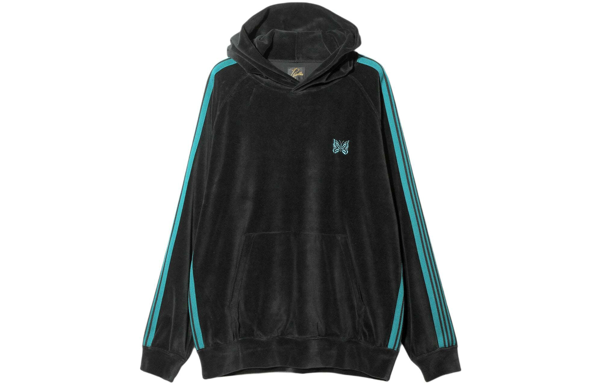 【代購】Needles Logo-embroidered Velour Hoodie