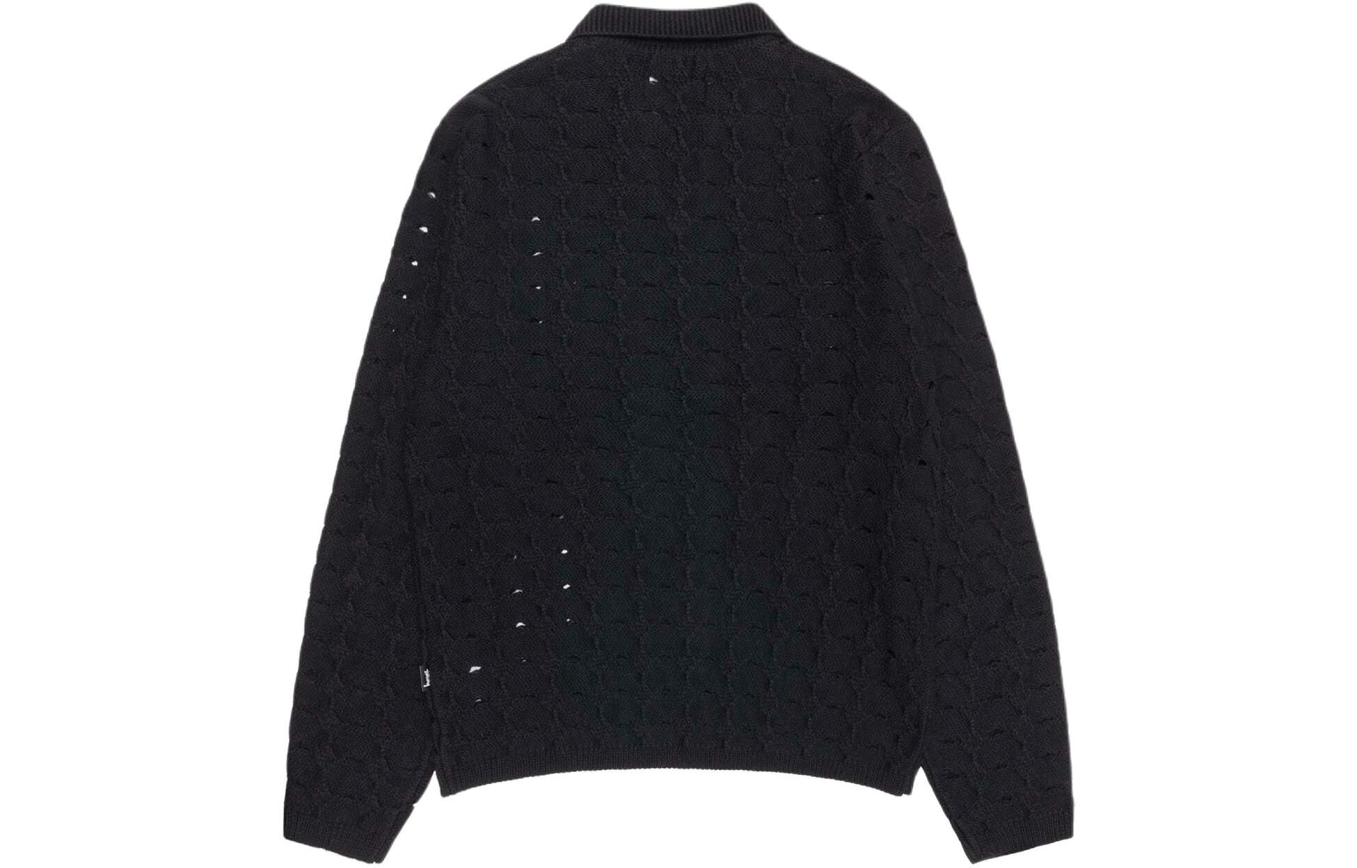 【代購】Stussy SS24 OPEN KNIT COLLARED SWEATER Knitwear Men's